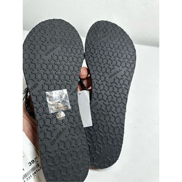 NWT O’Nell Flipflops Size 9/10 Leather Turquoise - Picture 5 of 6